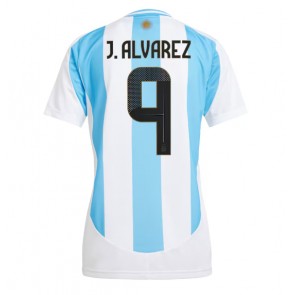 Argentina Julian Alvarez #9 Hjemmebanetrøje Dame Copa America 2024 Kort ærmer